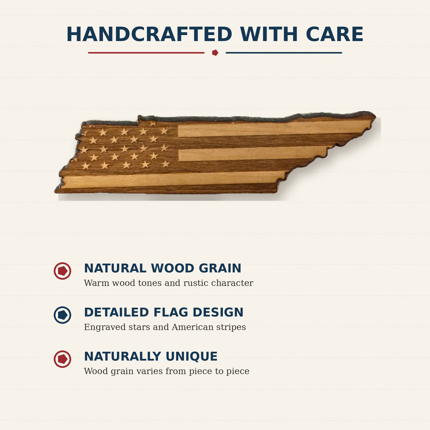 Tennessee American Flag Magnet
