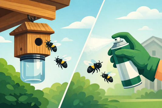 Carpenter Bee Trap vs Spray: Which Works?