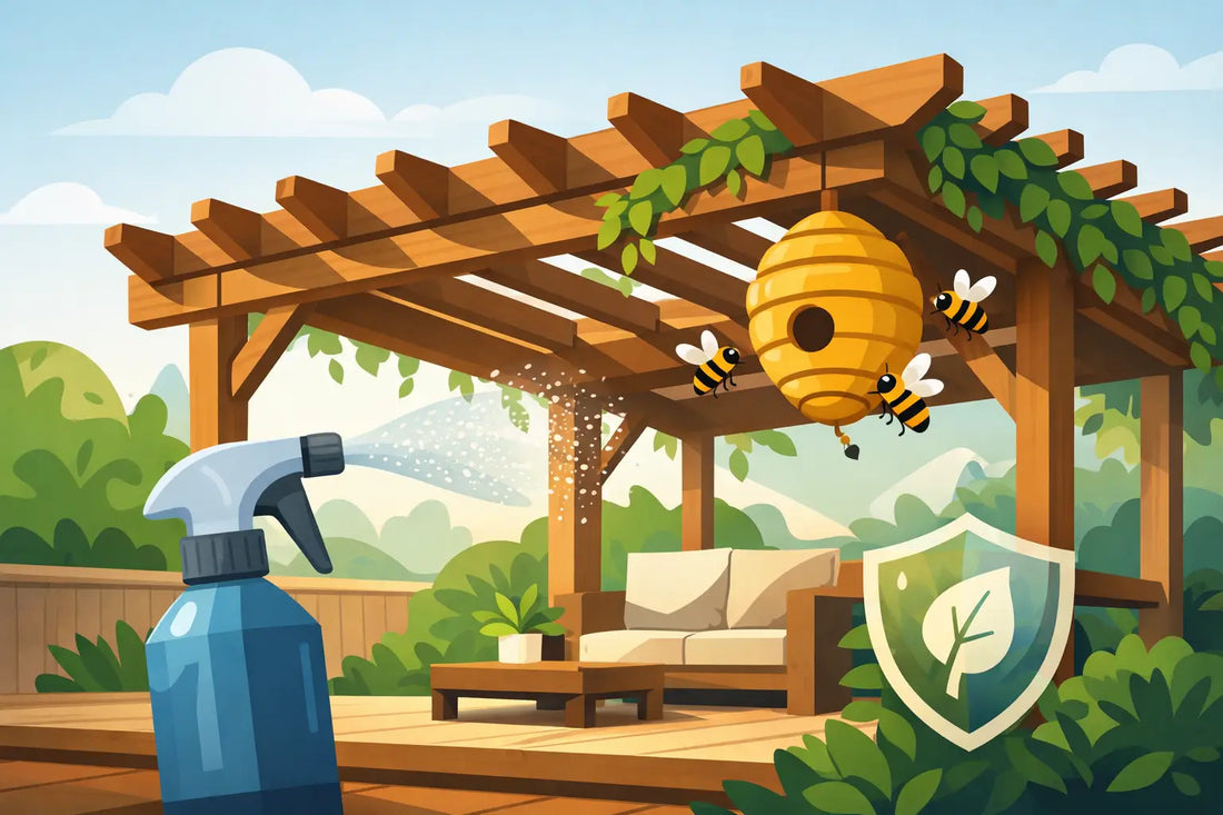 Safe Bee Control for Wooden Pergolas