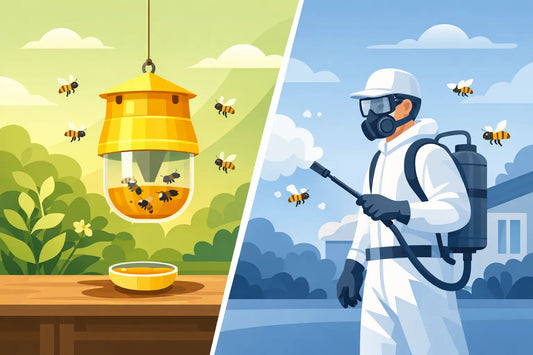 Bee Trap Versus Exterminator: Which Works?