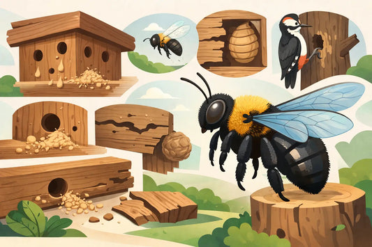 7 Top Signs of Carpenter Bee Activity