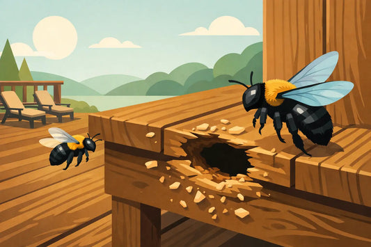 Can Carpenter Bees Damage a Deck?