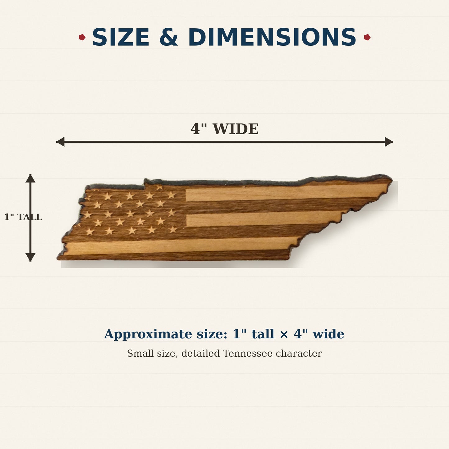Tennessee American Flag Magnet