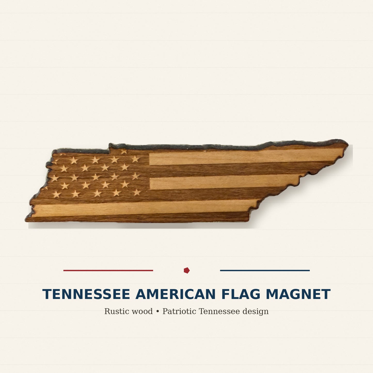 Tennessee American Flag Magnet