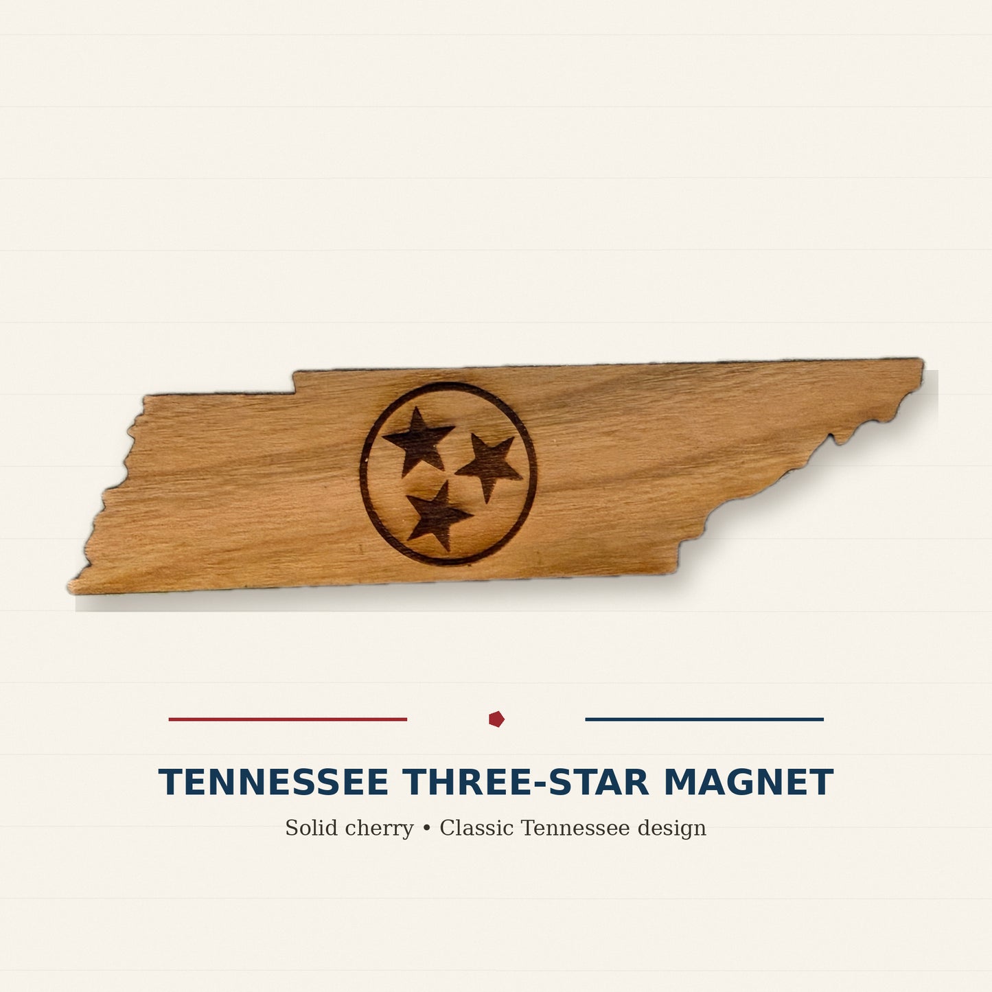 Tennessee Three Star Magnet