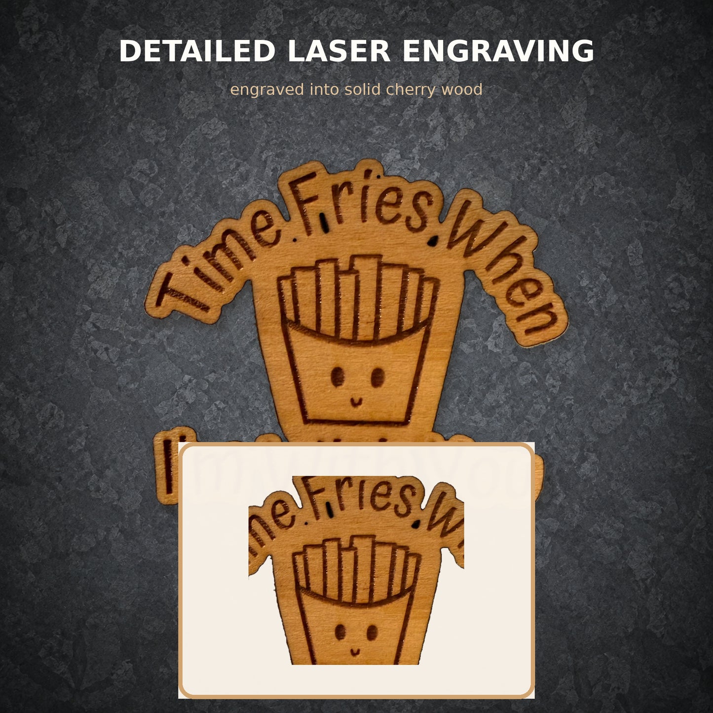 Time Fries When I'm With You Magnet