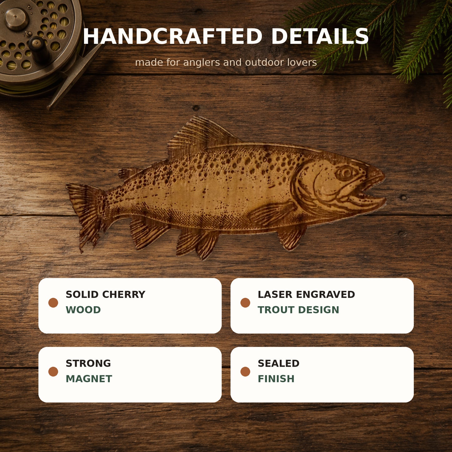 Cherry Trout Magnet
