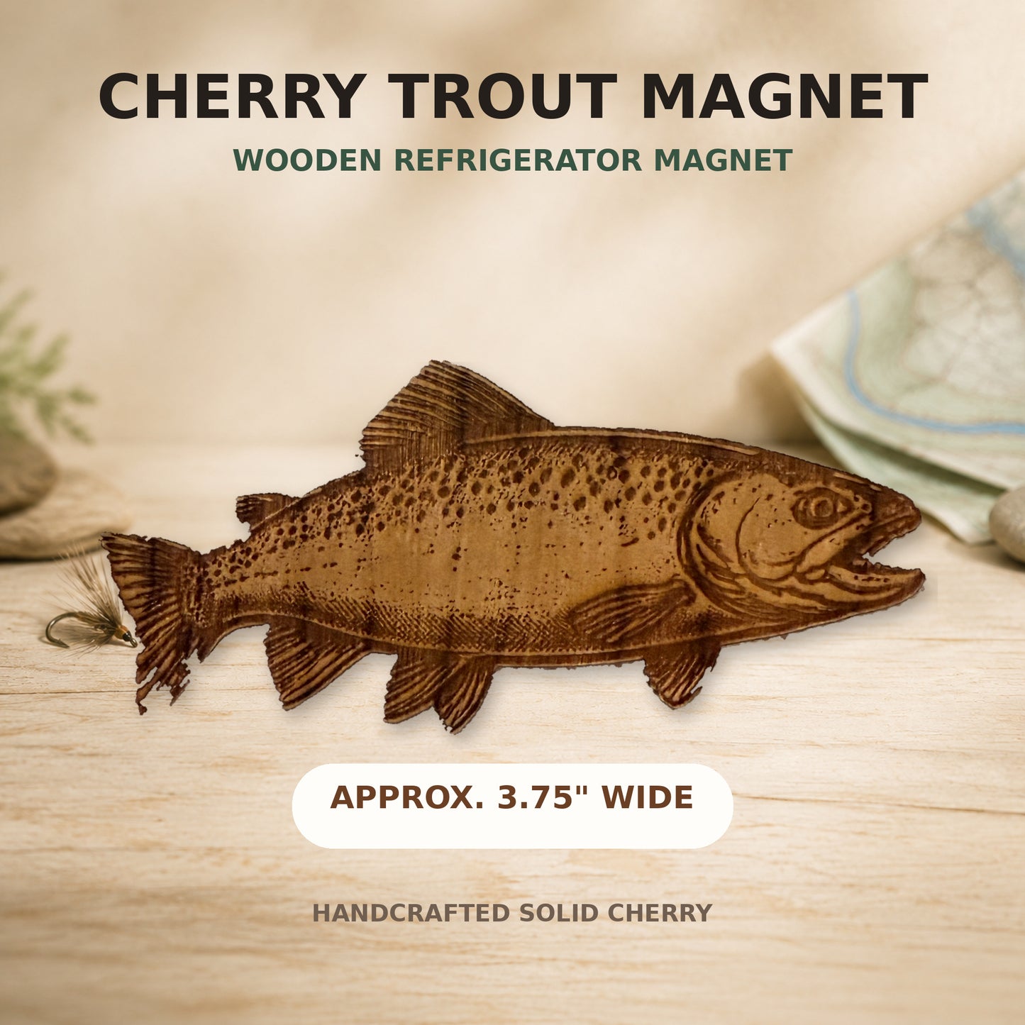 Cherry Trout Magnet