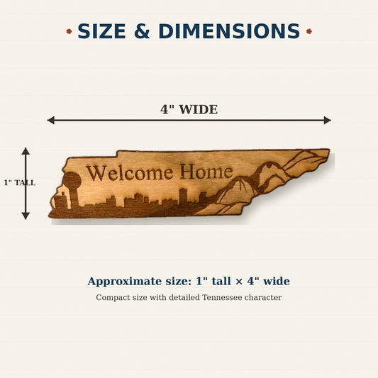 Tennessee Welcome Home Magnet with Skyline