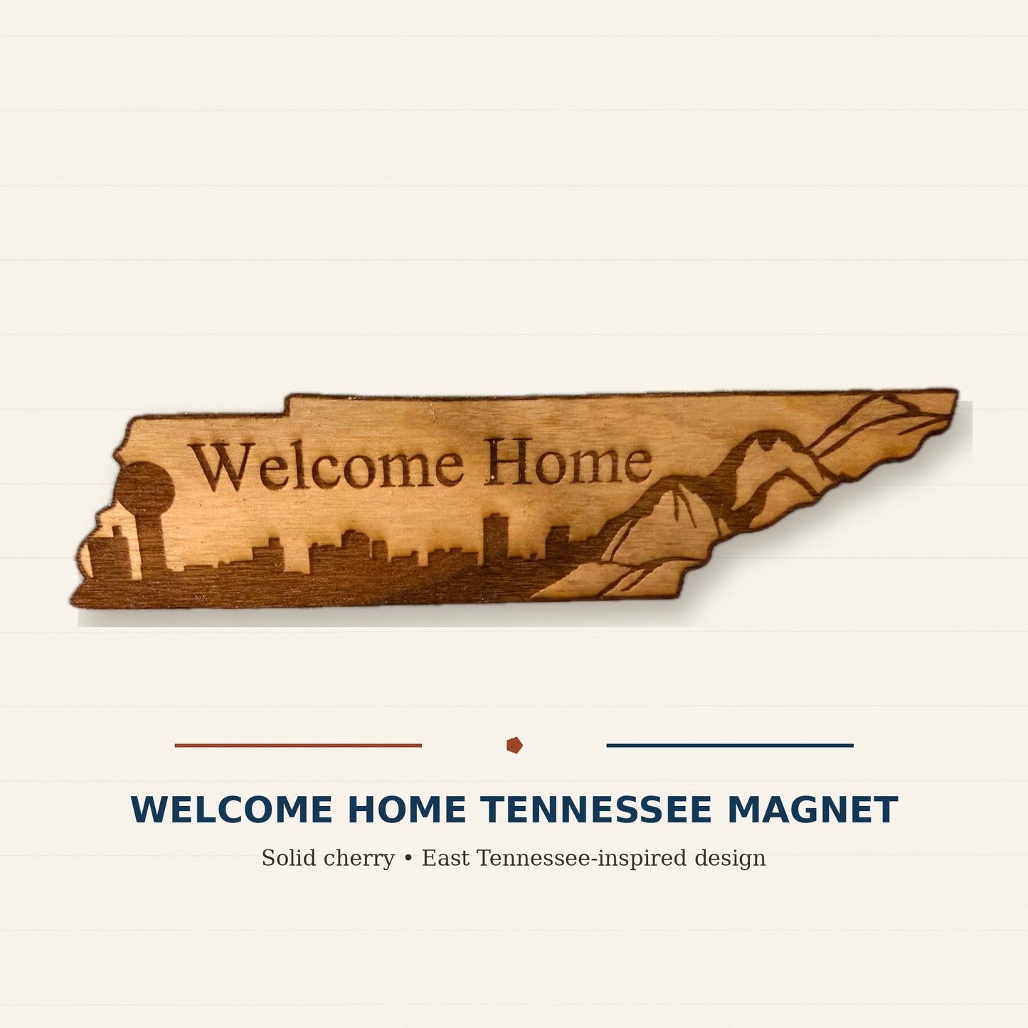 Tennessee Welcome Home Magnet with Skyline