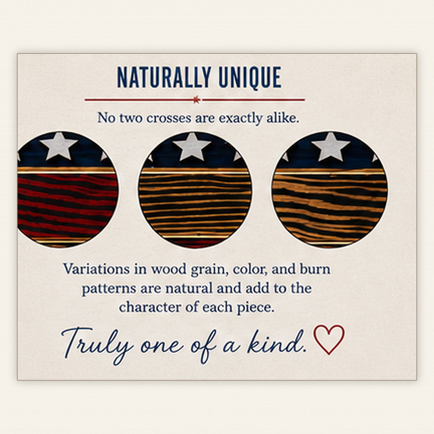 Patriotic Wooden Cross