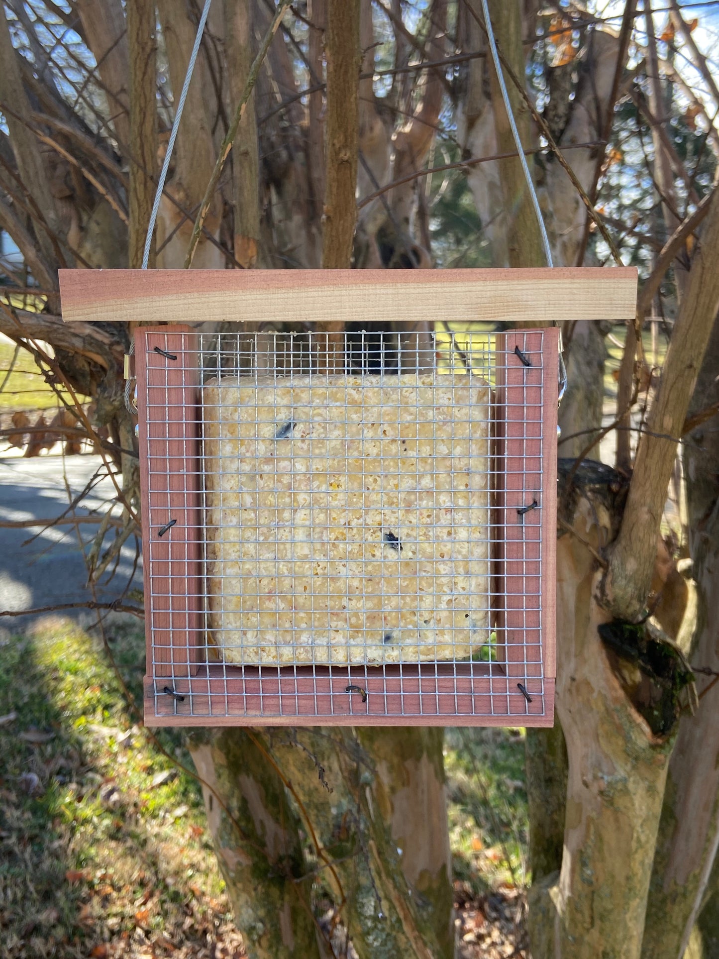 Eastern Red Cedar Suet Block Feeder